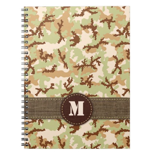 Carnet Camouflage du désert (Devant)