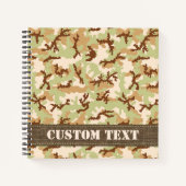 Carnet Camouflage du désert (Devant)