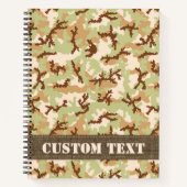 Carnet Camouflage du désert (Devant)