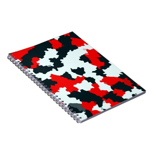Carnet Camouflage en mosaïque Abstraite géométrique irrég (Côté Droit)