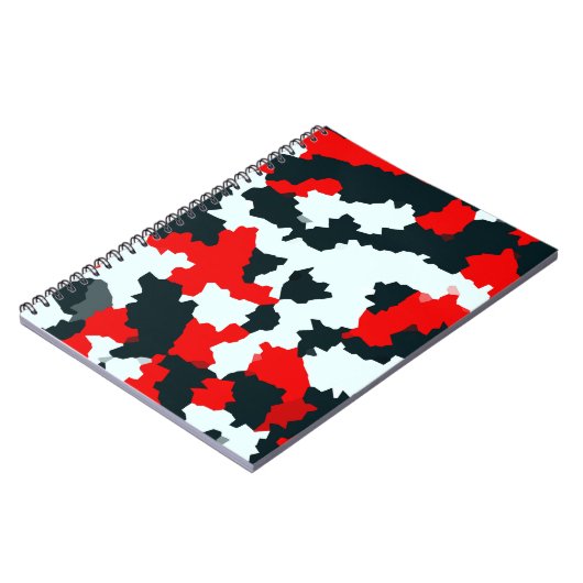 Carnet Camouflage en mosaïque Abstraite géométrique irrég (Côté gauche)