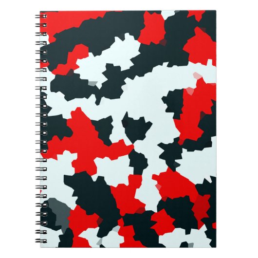 Carnet Camouflage en mosaïque Abstraite géométrique irrég (Devant)