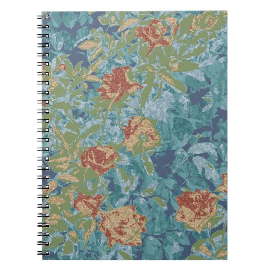 Carnet Camouflage et fleurs (Devant)