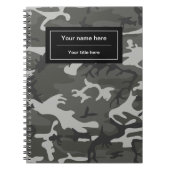 Carnet Camouflage gris, Armée (Devant)