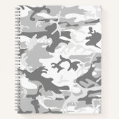 Carnet Camouflage gris neige d'hiver, Militaire, Armée (Devant)