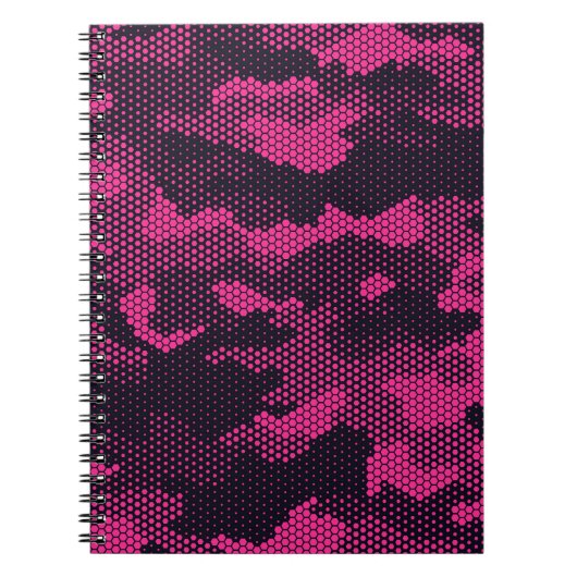 Carnet Camouflage hexagonal, texture militaire arrière -  (Devant)