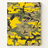 Carnet Camouflage jaune et vert, Militaire, Armée (Dos)