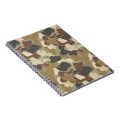 Carnet Camouflage Militaire Tons Terre Bruns (Côté Droit)