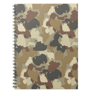 Carnet Camouflage Militaire Tons Terre Bruns