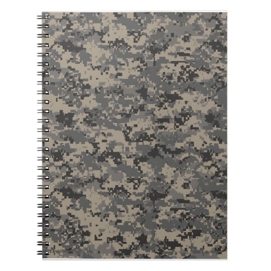 Carnet Camouflage numérique armée pixel photo imprimé (Devant)