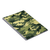 Carnet Camouflage numérique en bois à 8 bits / Camo (Côté Droit)