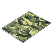 Carnet Camouflage numérique en bois à 8 bits / Camo (Côté gauche)