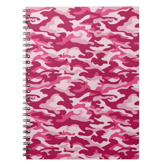 Carnet Camouflage rose (Devant)