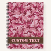 Carnet Camouflage rose (Devant)