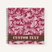 Carnet Camouflage rose (Devant)