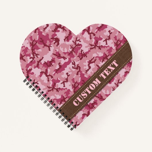 Carnet Camouflage rose (Devant)