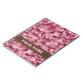 Carnet Camouflage rose (Côté gauche)