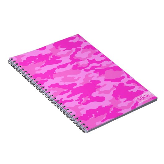 Carnet Camouflage rose TS monogrammes (Côté Droit)