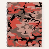 Carnet Camouflage rouge et Brown, Armée (Devant)