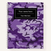 Carnet Camouflage violet, Armée (Devant)