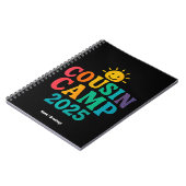 Carnet Camp Cousin 2025 Camping de vacances d'été (Côté gauche)