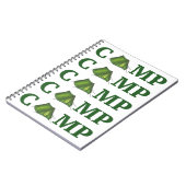 Carnet CAMP Tente verte Camping été Camping été Cadeau de (Côté gauche)