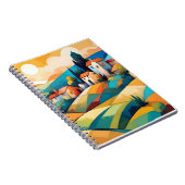 Carnet Campagne Village Paysage Abstrait Art Arrière - pl (Côté Droit)