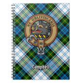 Carnet Campbell Crest au-dessus de Tartan (Devant)