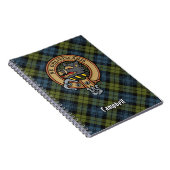Carnet Campbell Crest sur Tartan (Côté Droit)