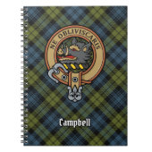 Carnet Campbell Crest sur Tartan (Devant)