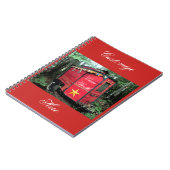 Carnet Camper Vintage rétro-gypsy customisé (Côté gauche)