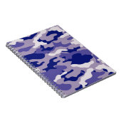 Carnet Camping Chasse Camping Camouflage bleu (Côté Droit)