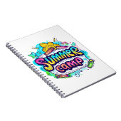 Carnet Camping d'été - Camping d'été coloré (Côté Droit)