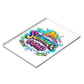 Carnet Camping d'été - Camping d'été coloré (Côté gauche)