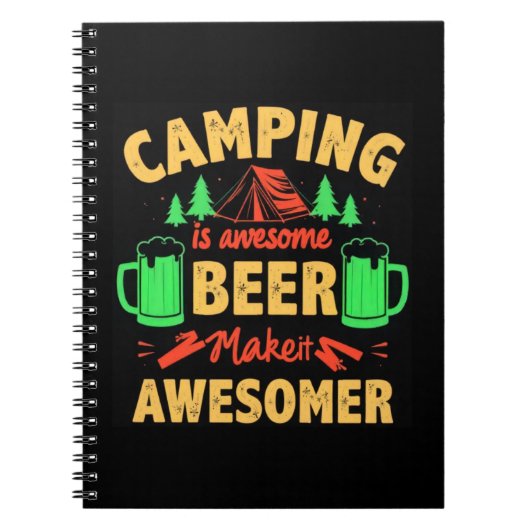 Carnet Camping is Awesome Beer Make it Awesomer-67688 (Devant)