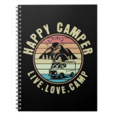Carnet Camping - Live. Amour. Camp extérieur (Devant)