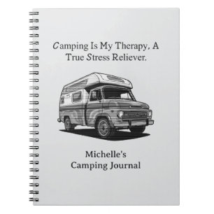 Carnet Camping Ma Thérapie Véritable Soulagement du Stres