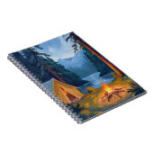 Carnet Camping Trip Forest Campfire Tent Watercolor (Côté Droit)