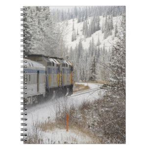 Carnet Canada, Alberta. Train de neige de VIA Rail entre