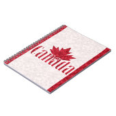 Carnet Canada, douche drapeau (Côté gauche)