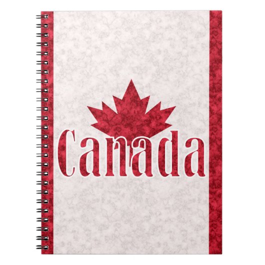 Carnet Canada, douche drapeau (Devant)