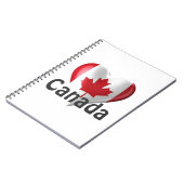 Carnet Canada Flag Heart (Côté gauche)