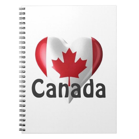 Carnet Canada Flag Heart (Devant)