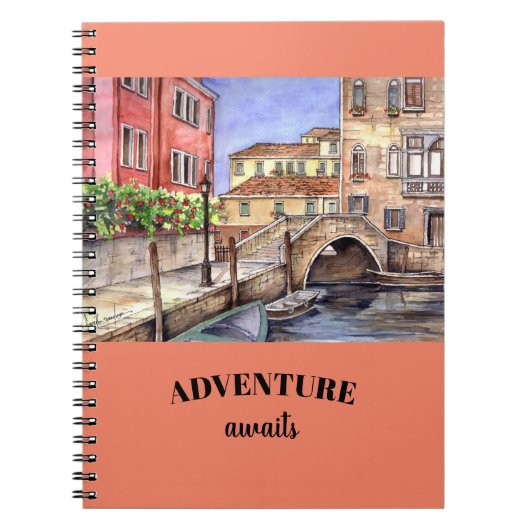 Carnet Canal de Venise - Stylo & Laver Aquarelle (Devant)