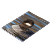 Carnet Canard à tête de tampon mou sur les eaux éclairées (Côté gauche)