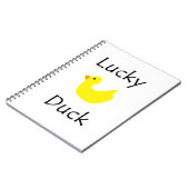 Carnet Canard chanceux (Côté gauche)