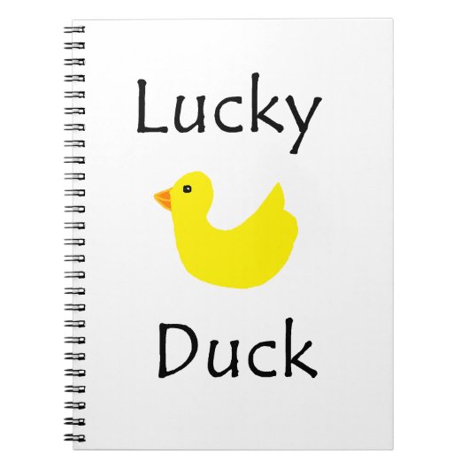 Carnet Canard chanceux (Devant)