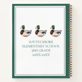 Carnet Canard colvert Préparé Personnalisé (Dos)