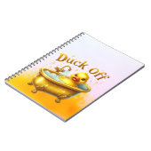 Carnet Canard de bain drôle (Côté gauche)