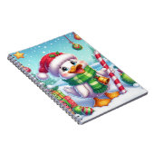 Carnet Canard de Noël coloré mignon (Côté Droit)